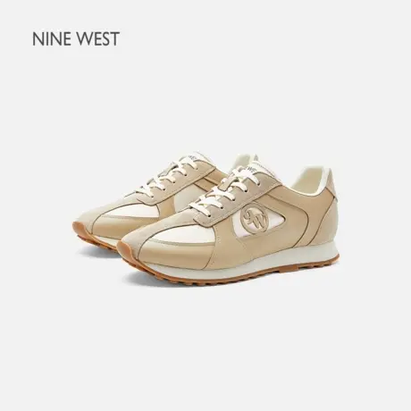 Nine West/玖熙阿甘鞋女2025夏季新款厚底复古德训鞋休闲百搭软底图片