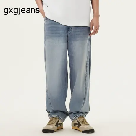 gxg.jeans男装 复古水洗宽松牛仔裤夏季美式潮  25年夏新品图片
