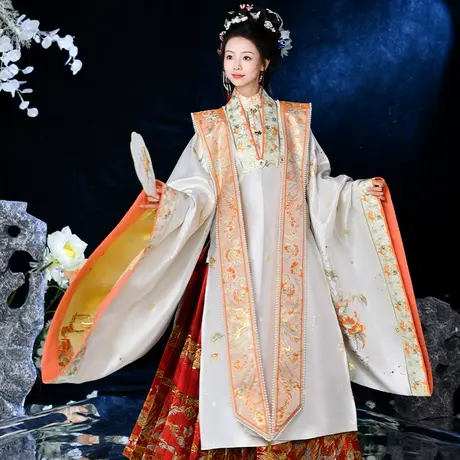 【如梦霓裳丨凤隐】原创汉服女重工织金妆花明制古风套装秋冬新款图片