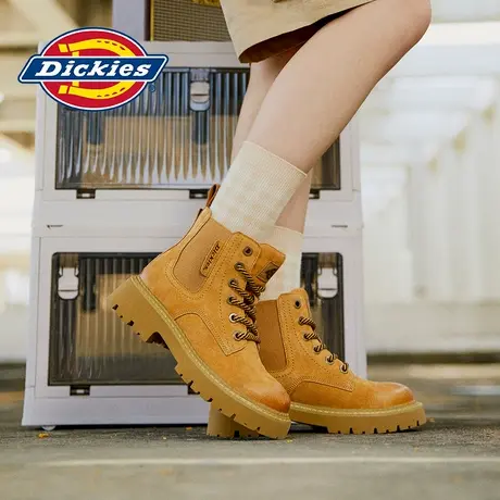 Dickies马丁靴2024年冬季新款切尔西短靴英伦登山户外工装靴子女商品大图