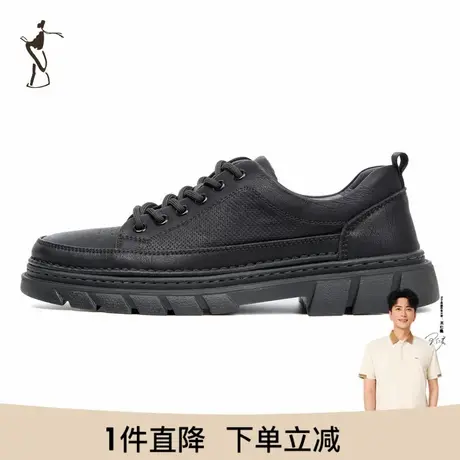 才子男鞋低帮马丁靴男2023新款时尚潮流厚底防滑户外工装休闲鞋子商品大图