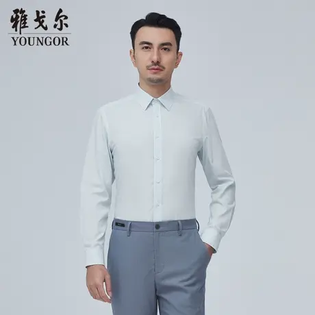 雅戈尔奥莱 商场同款男士长袖衬衫秋季新款官方商务休闲衬衫商品大图