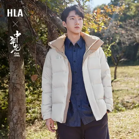 【三防石墨烯】海澜之家中华龙贺岁羽绒服23冬新连帽保暖红外套男图片