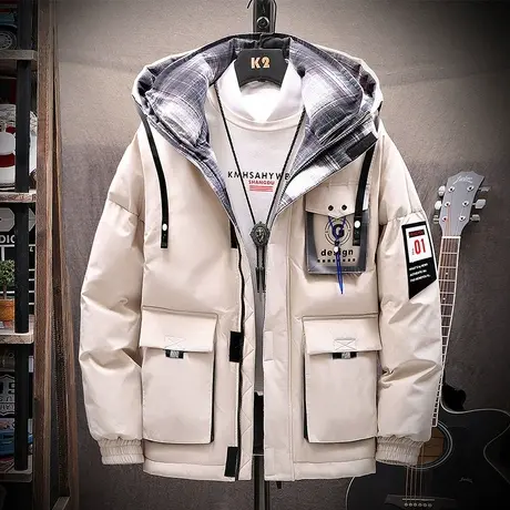 2023年新款秋冬季新款男士加厚棉衣潮流外套工装羽绒棉服潮牌棉袄商品大图