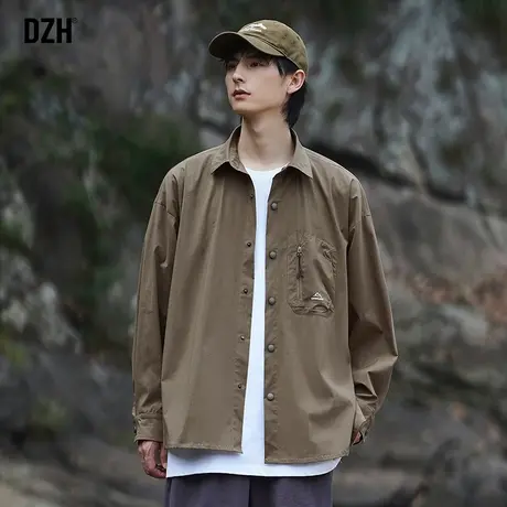 男士长袖衬衫男秋季高级感潮牌男装2024新款衬衣外套男款寸衫百搭商品大图