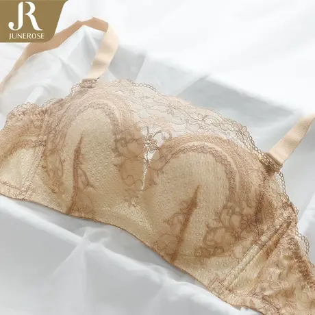 防走光内衣女小胸聚拢收副乳防下垂抹胸式文胸无钢圈上托女士裹胸商品大图