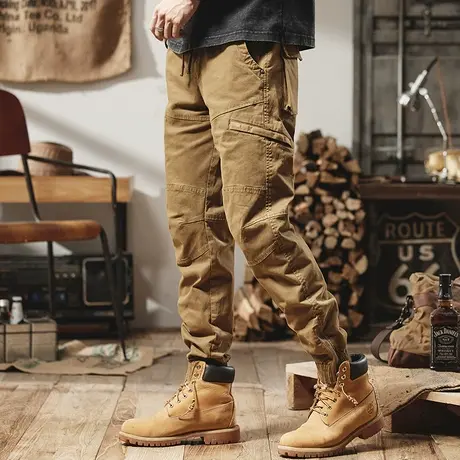 休闲潮流男装时尚百搭复古日系工装裤男多色可选男士休闲裤潮流男商品大图