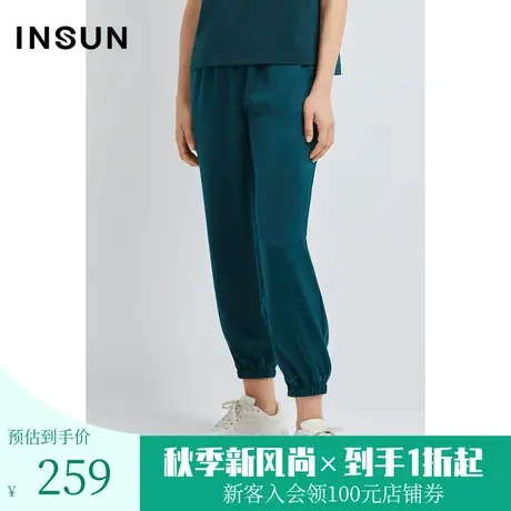 恩裳夏季时尚光泽感阳光生活舒适透气百搭休闲裤图片