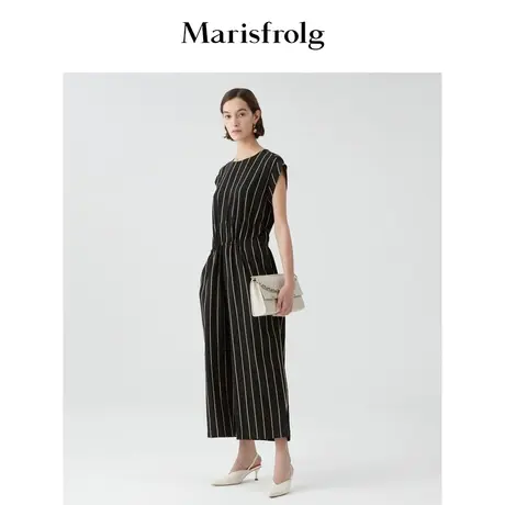 Marisfrolg玛丝菲尔女装21夏季新款竖条纹连体裤A1KT20635图片