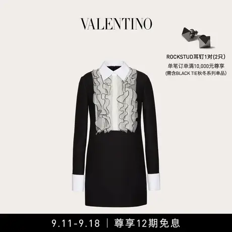 【12期免息】华伦天奴VALENTINO女士 CREPE COUTURE短款连衣裙图片