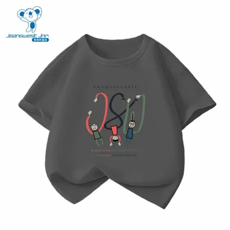 VS真维斯童装圆领短袖体恤夏季款印花套头T恤男童纯棉上衣商品大图