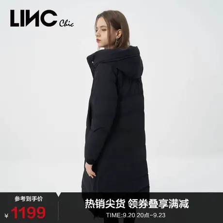 LINCCHIC金羽杰羽绒服女简约通勤质感长款羽绒服女冬季Y22808392商品大图