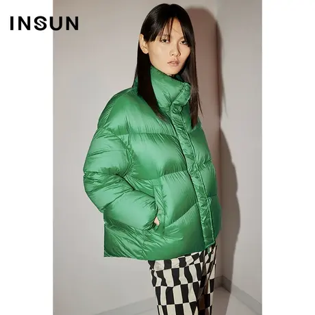 [泡芙系列]COVER冬季2022高街立领保暖轻薄鸭绒羽绒服女商品大图