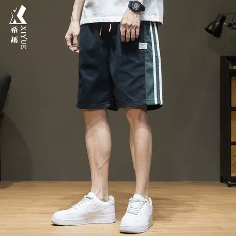 夏季新款男士休闲运动短裤男薄款宽松大码男装潮牌外穿五分裤子夏商品大图