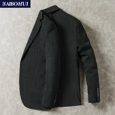 秋季新款韩版青年休闲西装男士外套潮流帅气小西服男修身单西上衣商品大图