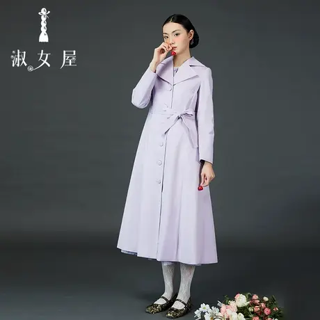 淑女屋官方旗舰店粉紫风衣商品大图