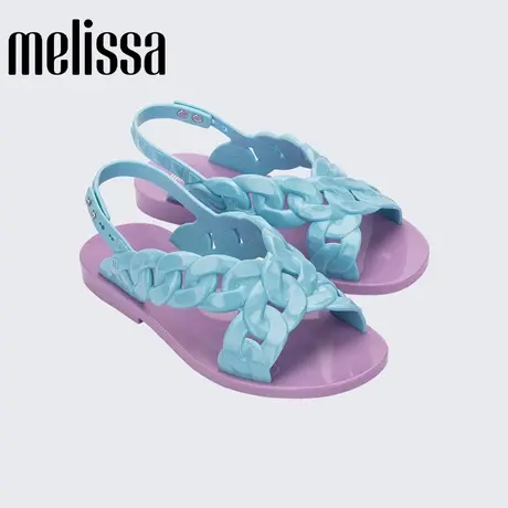 Melissa梅丽莎新款女士时尚搭扣凉鞋33848水栽培铁罩固态沙画油商品大图