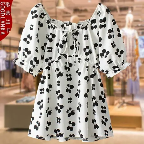 加肥加大码夏季薄款雪纺衫女中年妈妈宽松时尚荷叶边短袖T恤上衣商品大图