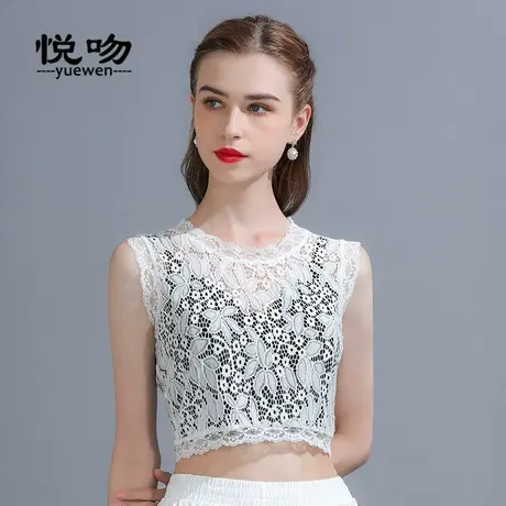 半截蕾丝吊带背心女内搭夏薄短款2024新款防走光抹胸设计感小背心图片