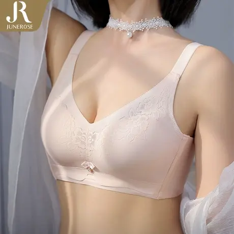 六月玫瑰小胸聚拢小胸显大收副乳上托无痕无钢圈聚拢内衣文胸女商品大图