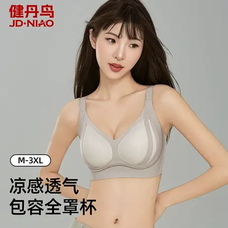 健丹鸟无痕内衣女小胸聚拢显大夏季薄款收副乳防下垂提拉显瘦文胸商品大图