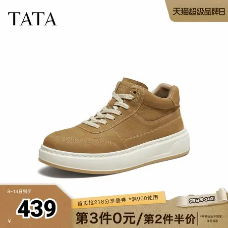TATA他她男鞋2025秋冬新款工装鞋百搭休闲鞋复古低帮鞋子VQA01DM5商品大图