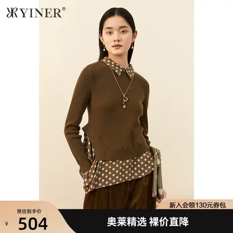 商场同款女装2021冬季新款毛针织衫8C31506830商品大图