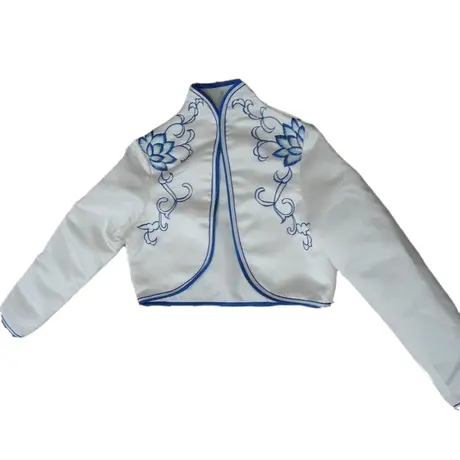 苏雅琪青花瓷礼仪外套旗袍配套马甲 绣花马甲 礼仪服马甲商品大图