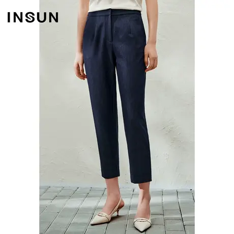 INSUN恩裳线上专选夏季天丝牛仔休闲裤商品大图