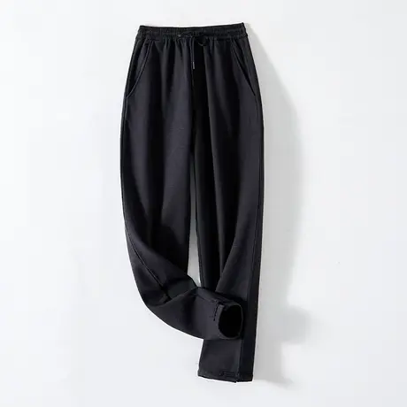 男士冬天加绒裤子中国风男裤冬季厚款保暖松紧腰复古休闲裤长裤图片