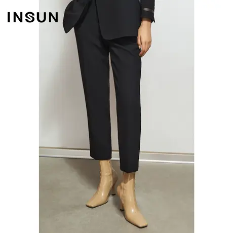 INSUN恩裳冬季黑色职业OL西裤商品大图