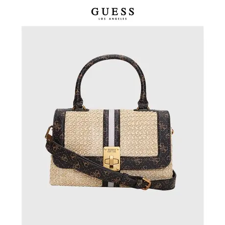 GUESS 女士时尚拼色锁扣百搭手提包-SB841720商品大图
