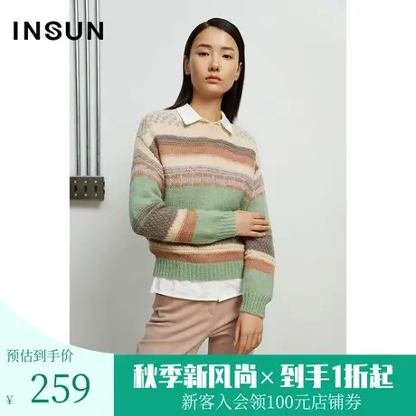 恩裳冬季新款舒适多色设计时尚休闲搭配毛针织衫商品大图