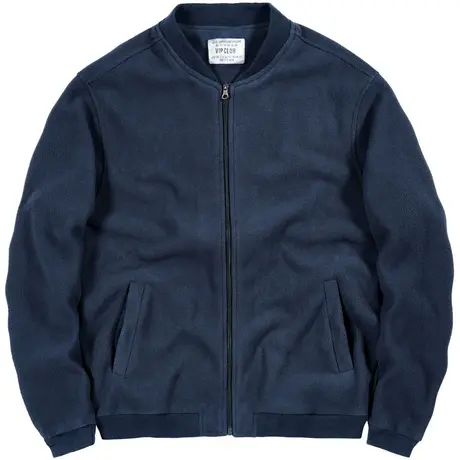 VIP摇粒绒夹克男韩版日系复古工装外套宽松抓绒衣大码棒球服潮牌商品大图