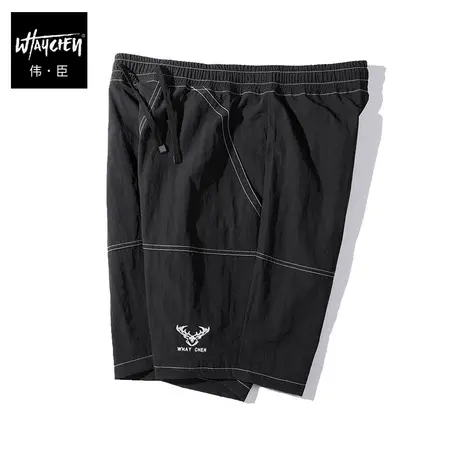 伟臣潮牌大码男装夏季冰丝空调裤男胖子加肥加大宽松肥佬速干短裤图片