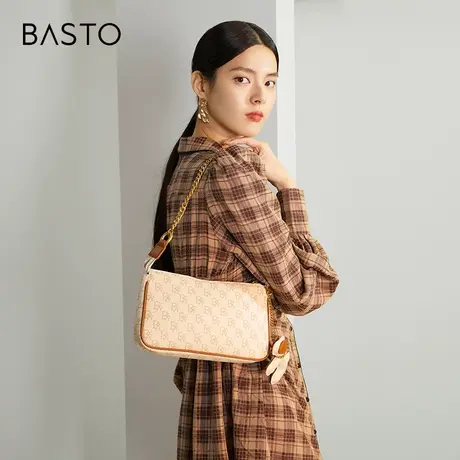 【会员专属】百思图甜美可爱挂饰链条质感单肩斜挎包女X2447DX1图片