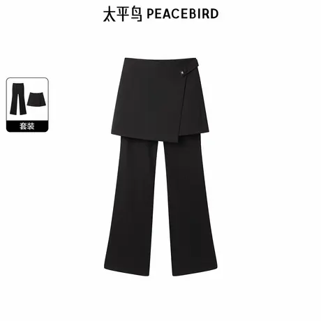 太平鸟年冬季新款品质两件套厨师裤A1GBE4457图片