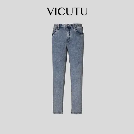 VICUTU威可多男士牛仔裤年新款舒适有型修身直筒百搭休闲长裤商品大图