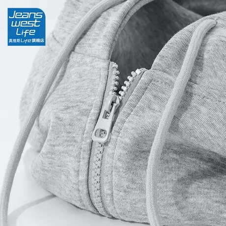 真维斯LIFE情侣装卫衣女今年流行2023新款爆款开学季穿搭大码外套图片