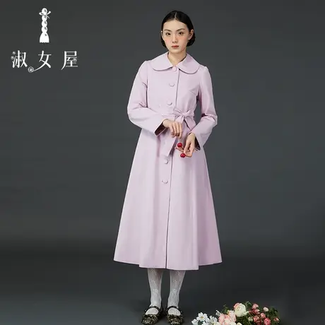 淑女屋官方旗舰店粉红风衣摩登商品大图