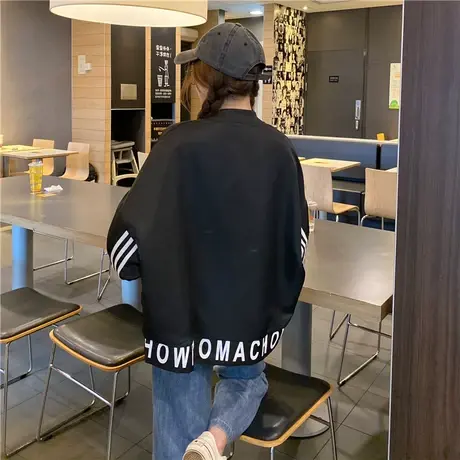 外套女韩版学生bf宽松2021春秋新款时尚休闲短款百搭薄款防晒衣潮商品大图