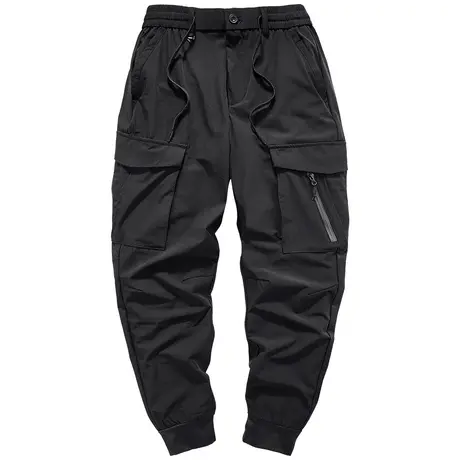 VIP机能风裤子男ins潮流夏季薄款工装裤速干运动裤宽松束脚休闲裤图片