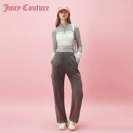 Juicy Couture橘滋春夏新款休闲裤长裤梭织工装裤甜酷风女商品大图