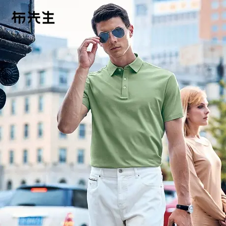 MrBu布先生丝光棉POLO衫T恤2025夏季凉感速干男款短袖上衣AT11888商品大图