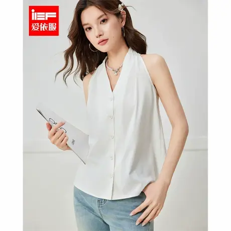 IEF/爱依服2025夏季上衣新款韩版时尚显白气质显瘦港风辣妹背心图片