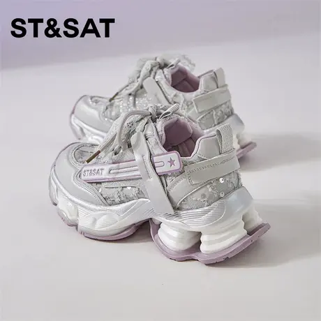 星期六老爹鞋女2025夏季新款女款女鞋爆款鞋子透气夏天女士运动鞋商品大图