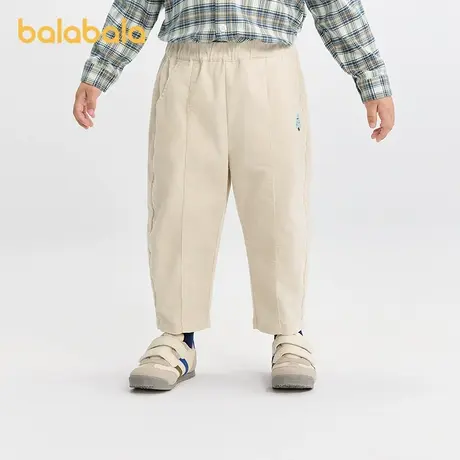 巴拉巴拉balaOne宝宝长裤宽松萝卜裤灯芯绒2025秋季新款婴儿裤子商品大图