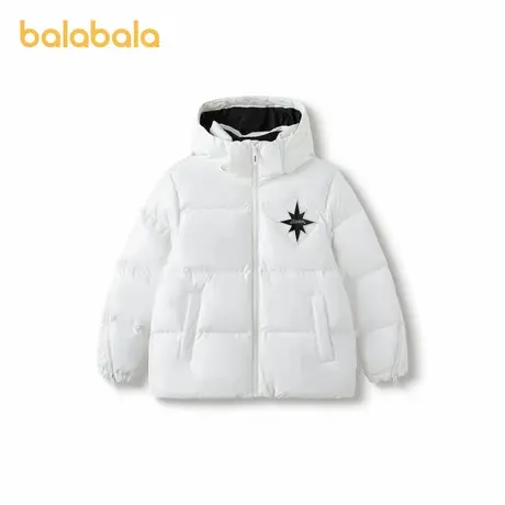 巴拉巴拉儿童羽绒服连帽2023冬新款童装大童女童外套商品大图