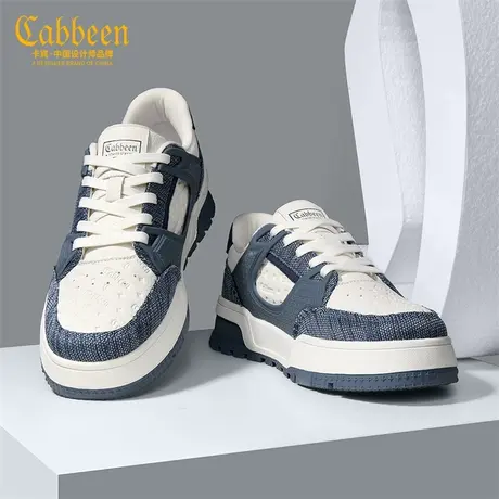 Cabbeen/卡宾男鞋秋季新款时尚软底韩版厚底增高休闲潮流运动板鞋商品大图