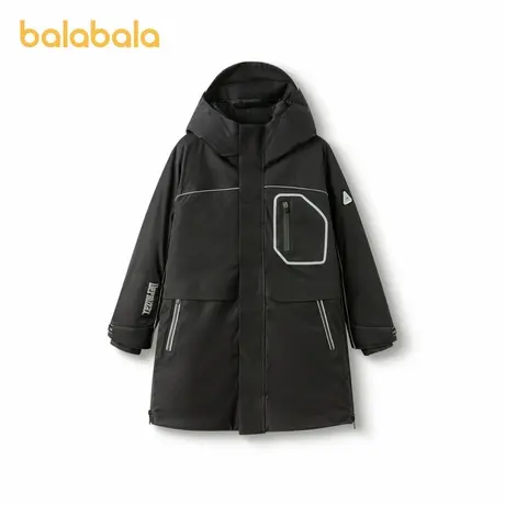 【lab系列】商场同款巴拉巴拉童装儿童羽绒服冬长款外套加厚男童商品大图